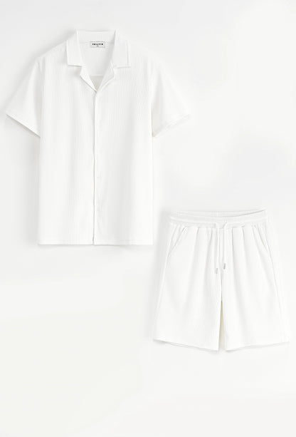 Ensemble chemise short uni